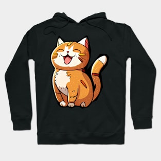 Happy cat #cat #kitty Hoodie